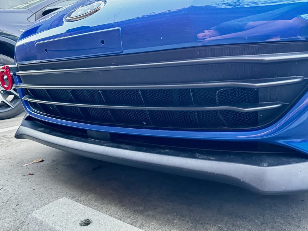 BRZ with a grill mesh insert